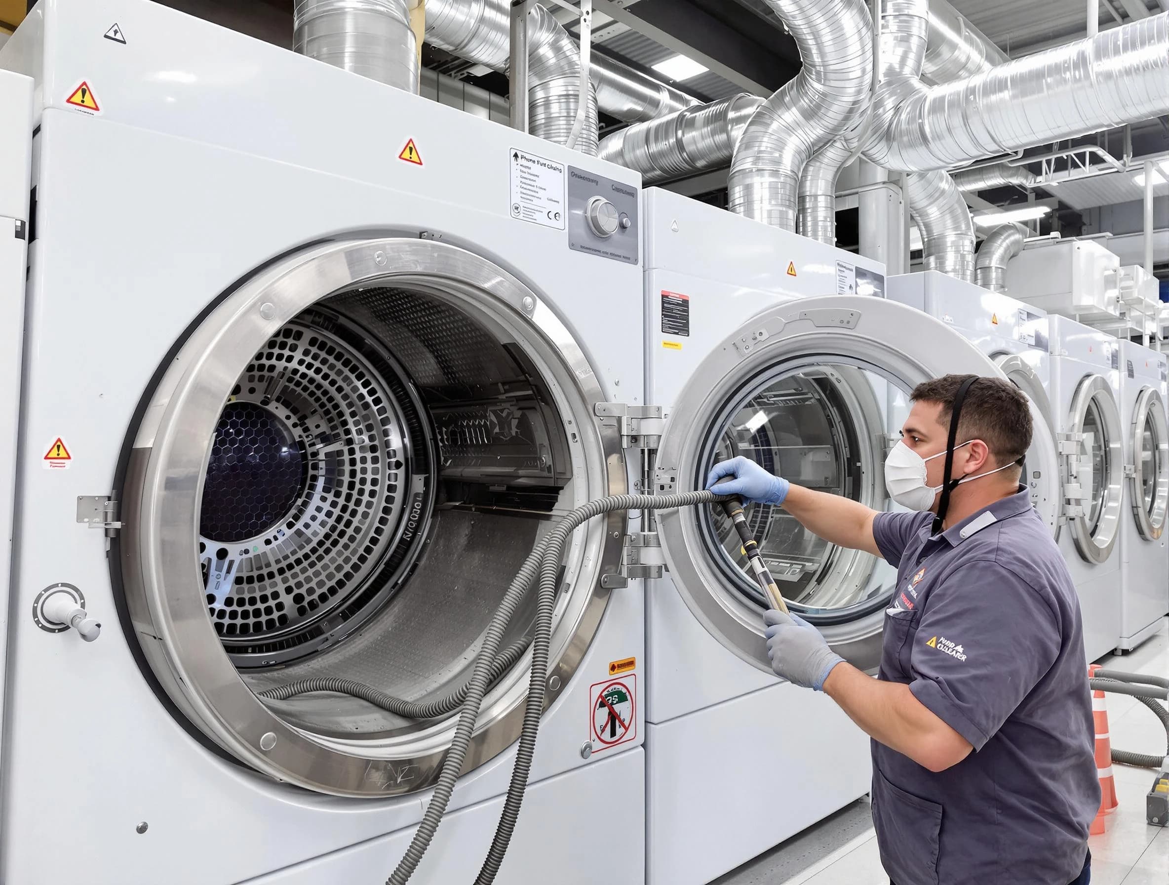 Industrial-grade dryer vent cleaning by Kingfisher Dryer Vent Cleaning in Kingfisher