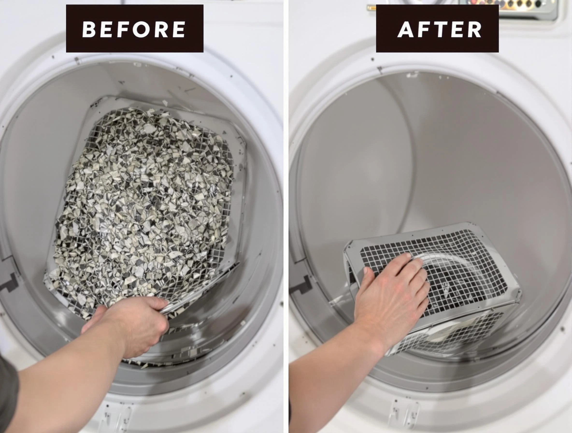 Professional lint trap cleaning by Kingfisher Dryer Vent Cleaning in Kingfisher